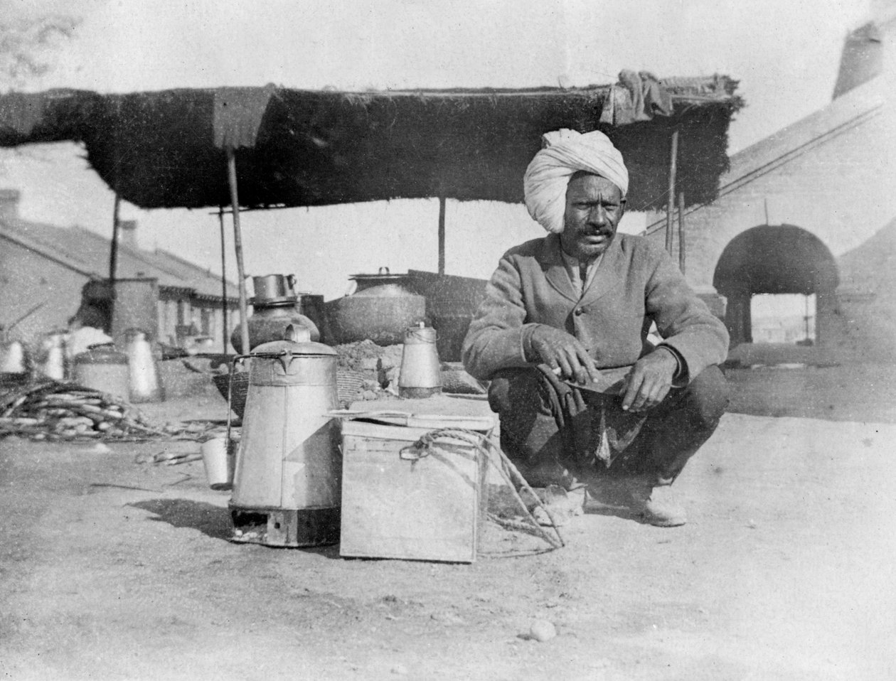 Char-wallah, Howshera, 1917 av Unbekannt