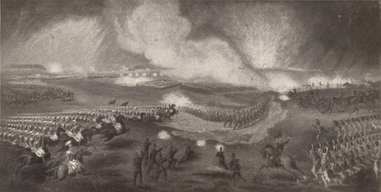Anklagen mot de britiske troppene på veien til Windlesham, 24. april 1854, 1854 1909 av Unbekannt