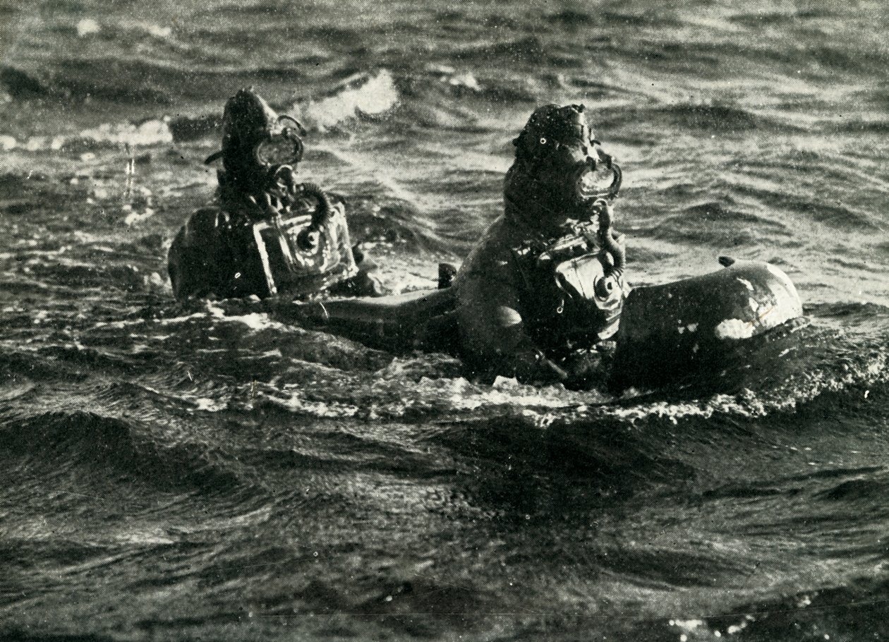 Vognbemannet torpedo, andre verdenskrig, 1945. av Unbekannt