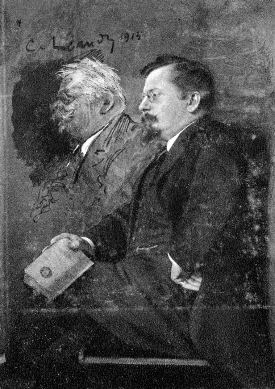 Charles-Lucien Leandre , fransk maler, illustratør og skulptør, 1915 av Unbekannt