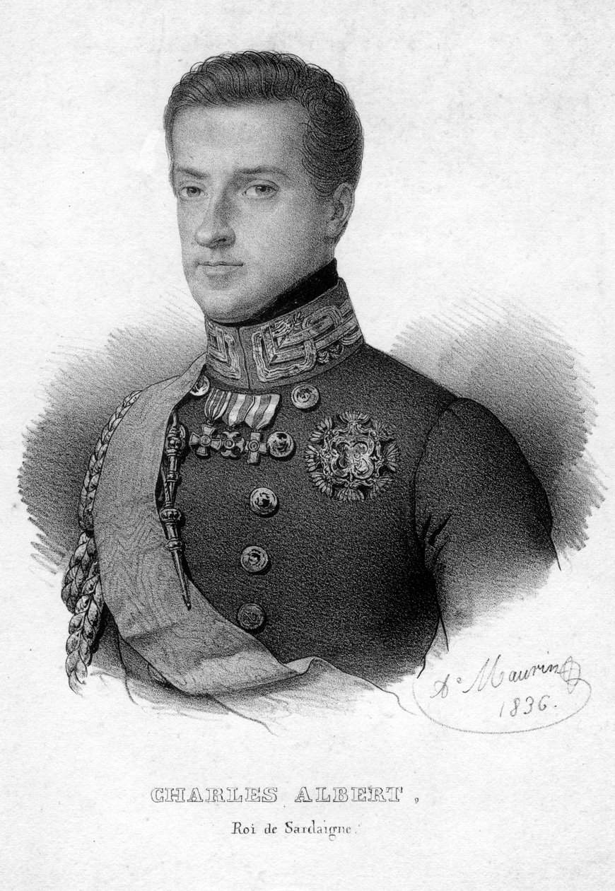 Charles Albert av Sardinia, konge av Sardinia, 1836 av Unbekannt