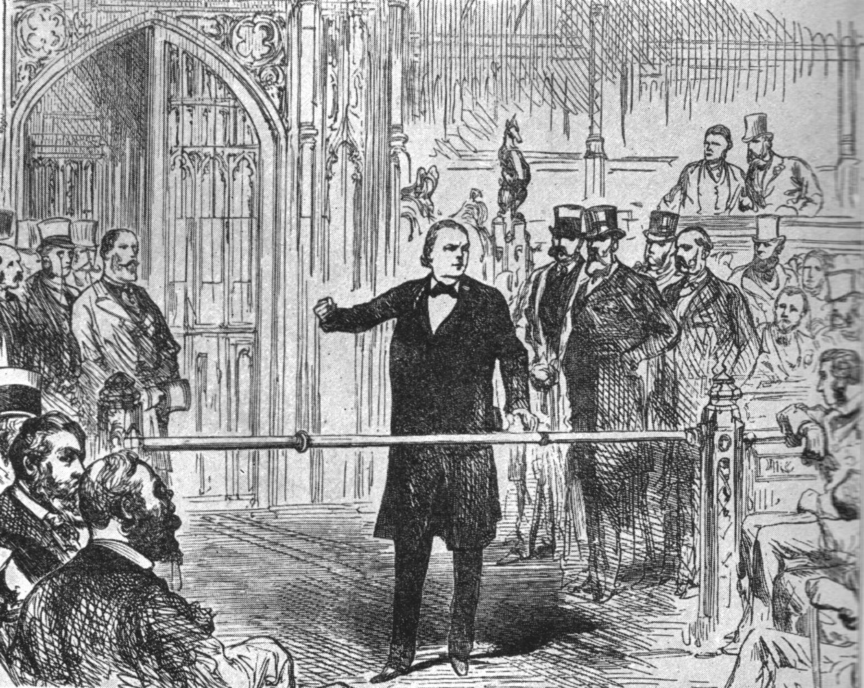 Charles Bradlaugh ... hevder retten til å bekrefte troskap ..., 1880, 1901. av Unbekannt