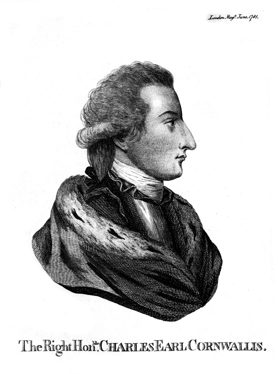 Charles Cornwallis 1738-1805, 1st Marquess Cornwallis, 1781 av Unbekannt