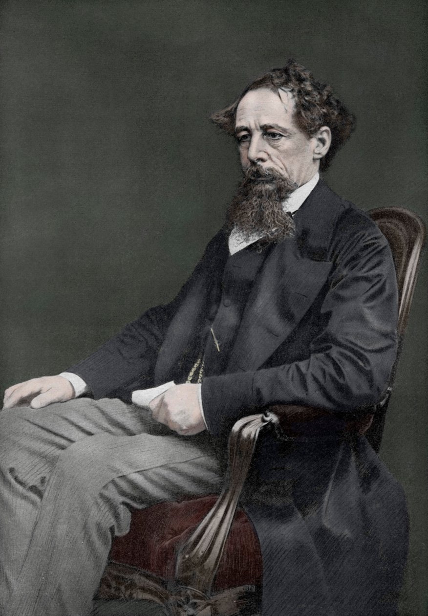 Charles Dickens , engelsk forfatter fra 1800-tallet, 1910 av Unbekannt