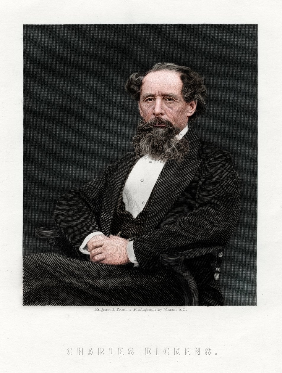 Charles Dickens , engelsk forfatter og journalist, 1876. av Unbekannt