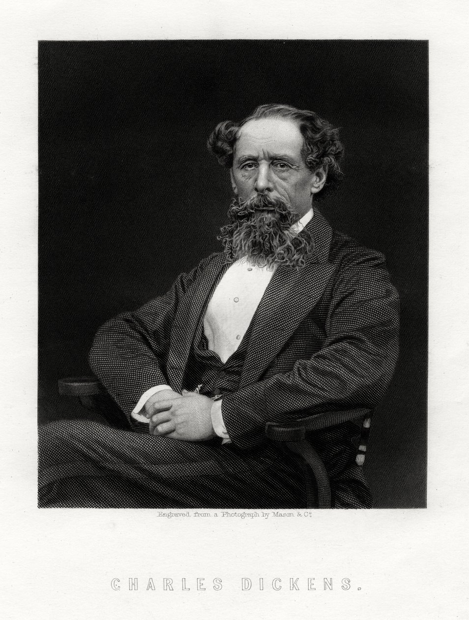 Charles Dickens , engelsk forfatter og journalist, 1876 av Unbekannt