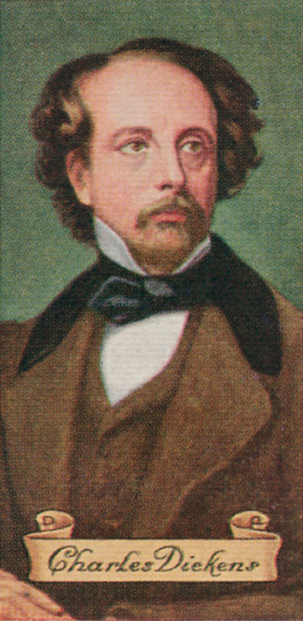 Charles Dickens, hentet fra en serie sigarettkort, 1935 av Unbekannt
