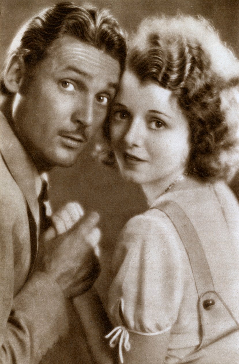 Charles Farrell og Janet Gaynor, amerikanske skuespillere, 1933 av Unbekannt