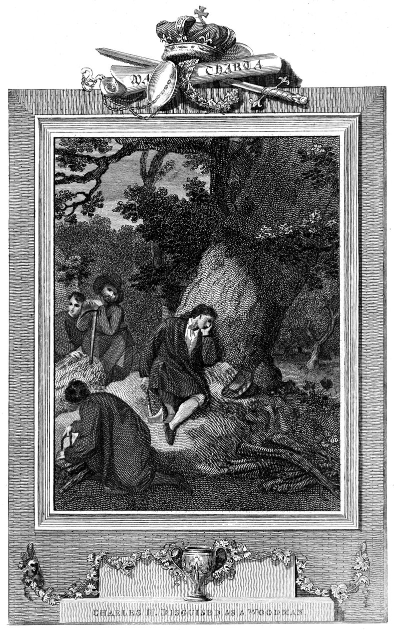 Charles II, konge av Storbritannia og Irland 1660-1685, c1824 av Unbekannt