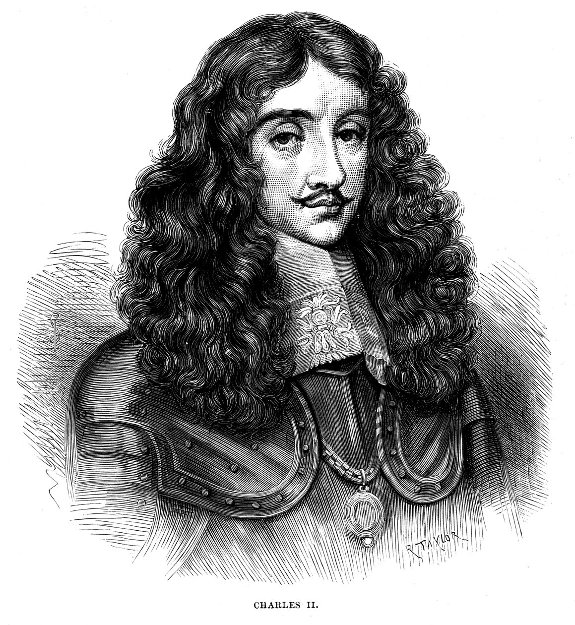 Charles II, konge av Storbritannia og Irland 1660-1685, c1880 av Unbekannt