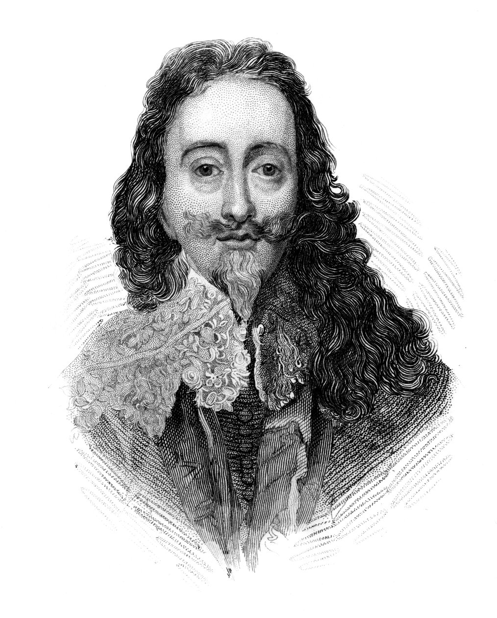 Charles I, konge av Storbritannia og Irland, ca 1850 av Unbekannt