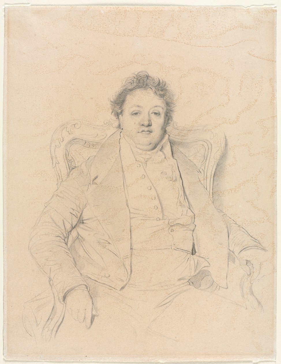 Charles Thévenin, etter Ingres, 1800-tallet. av Unbekannt