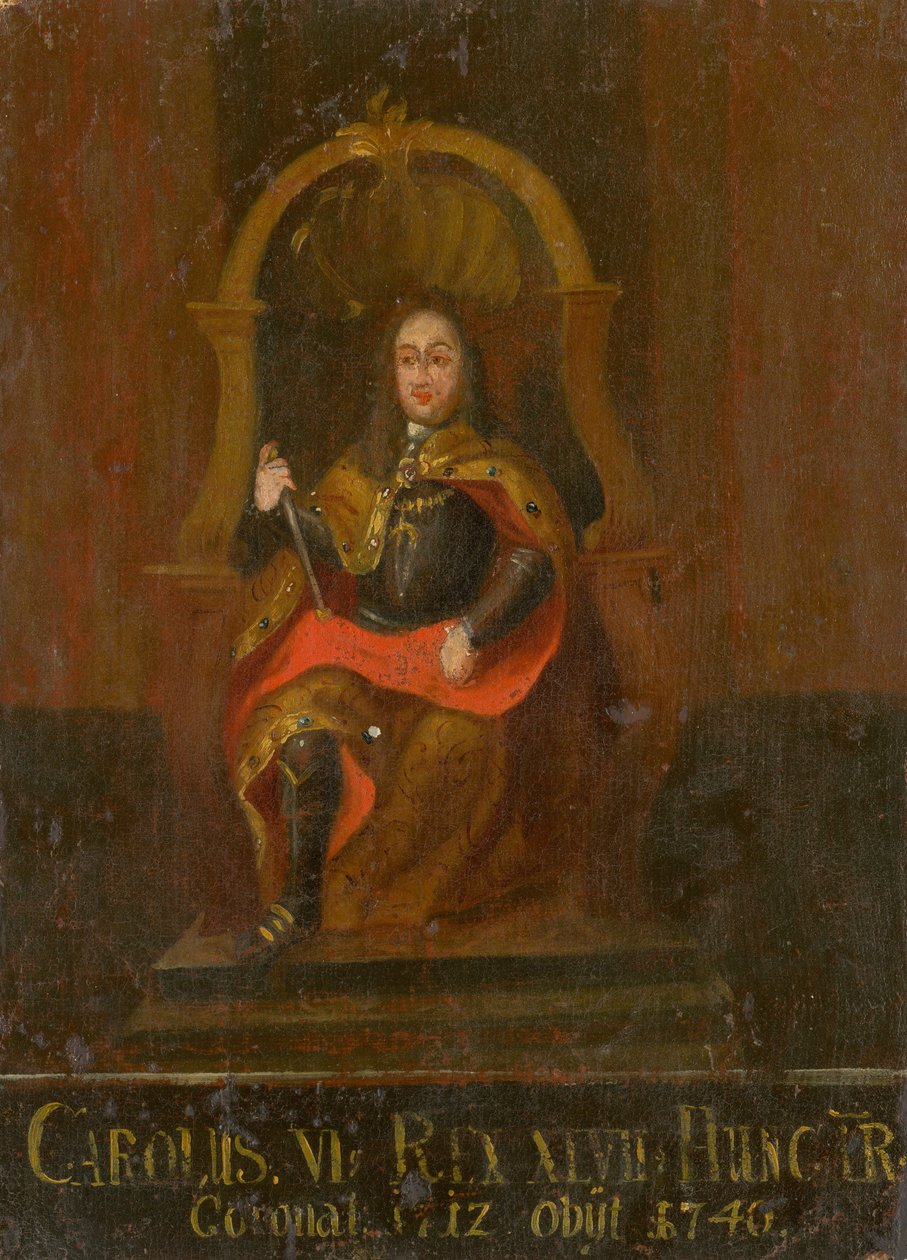 Karl VI 1685-1740, konge av Ungarn og Kroatia, første halvdel av 1700-tallet. av Unbekannt