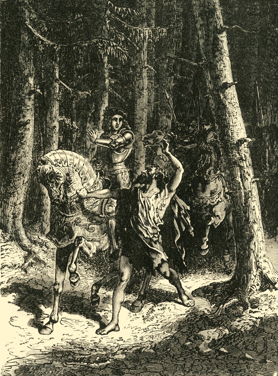 Charles VI i Le Mans-skogen, 1392, 1890. av Unbekannt