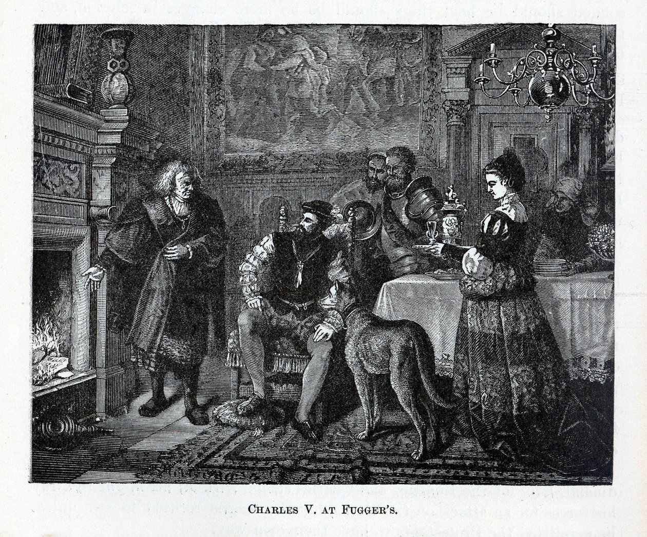 Charles V i Fuggers, 1882 av Unbekannt