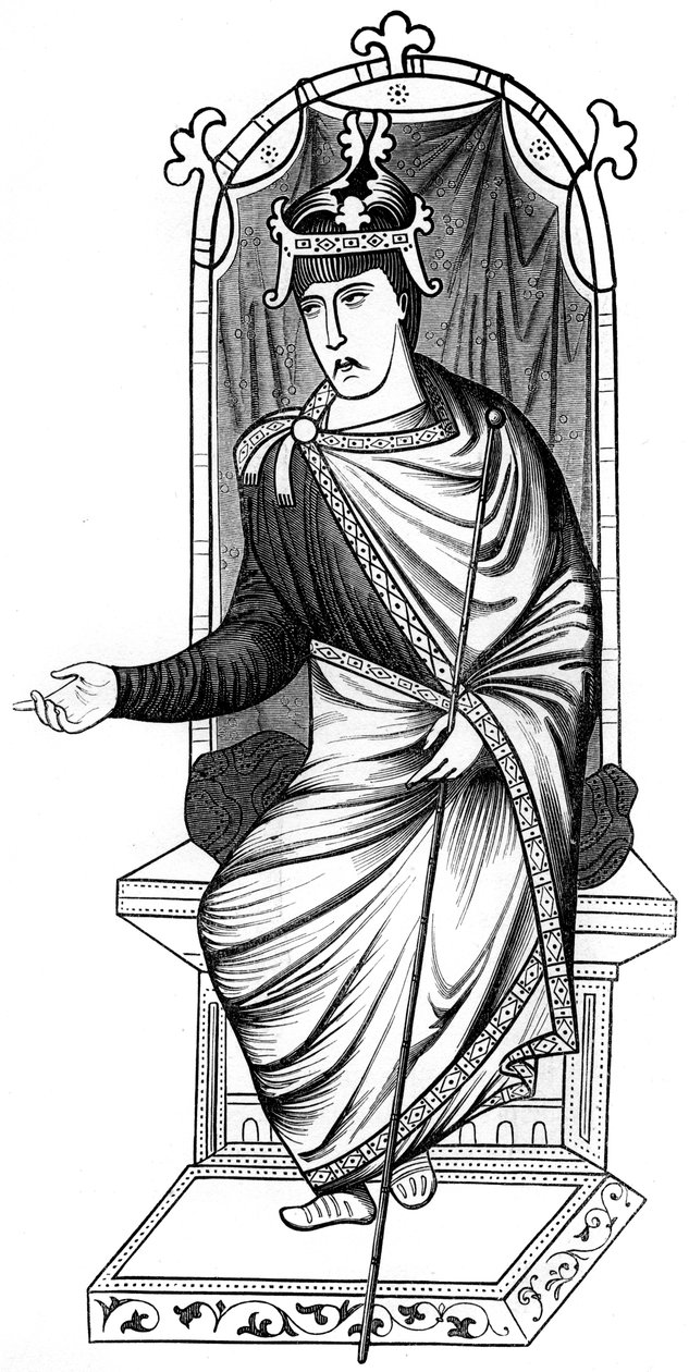 Charles the Bald, 900-tallet, 1849 av Unbekannt