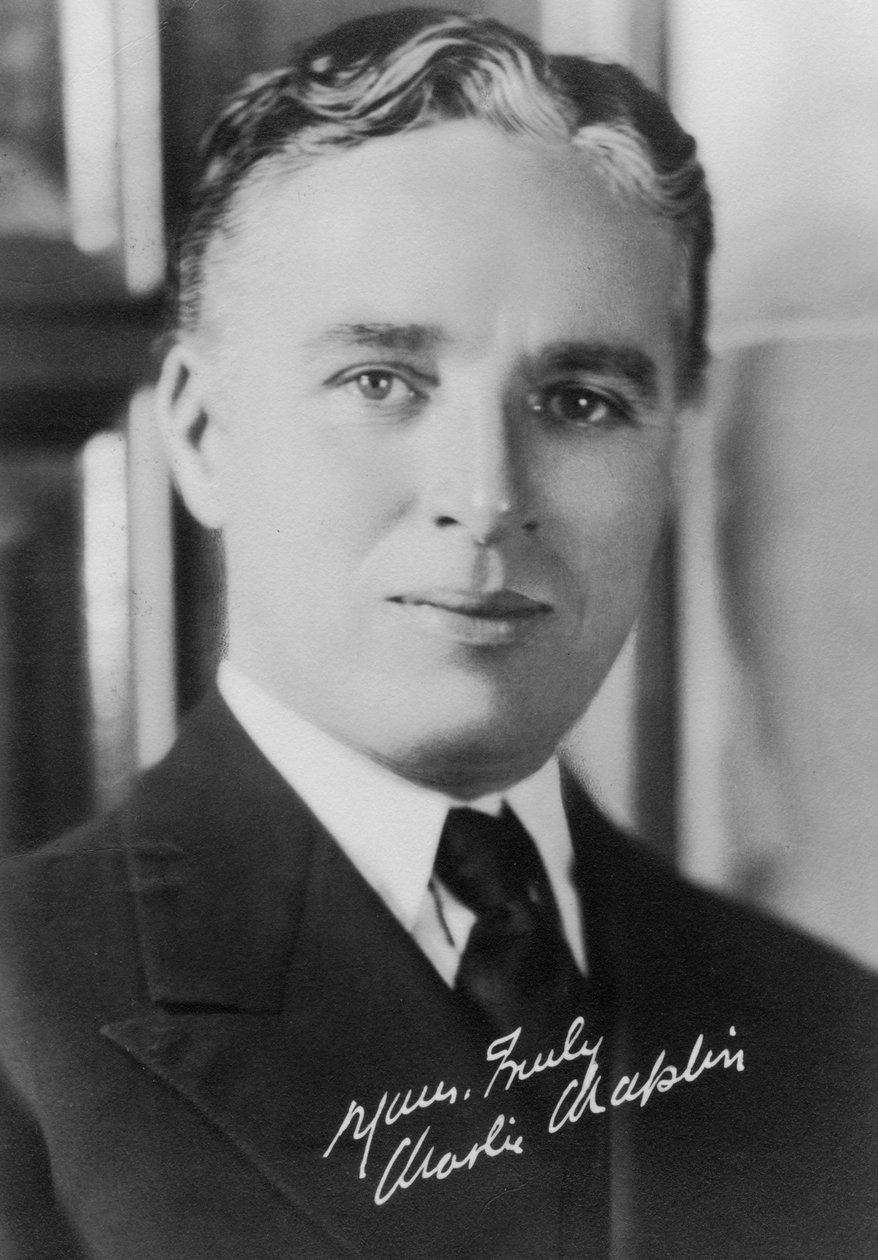Charlie Chaplin 1889-1977, engelsk skuespiller, ca 1920-tallet av Unbekannt