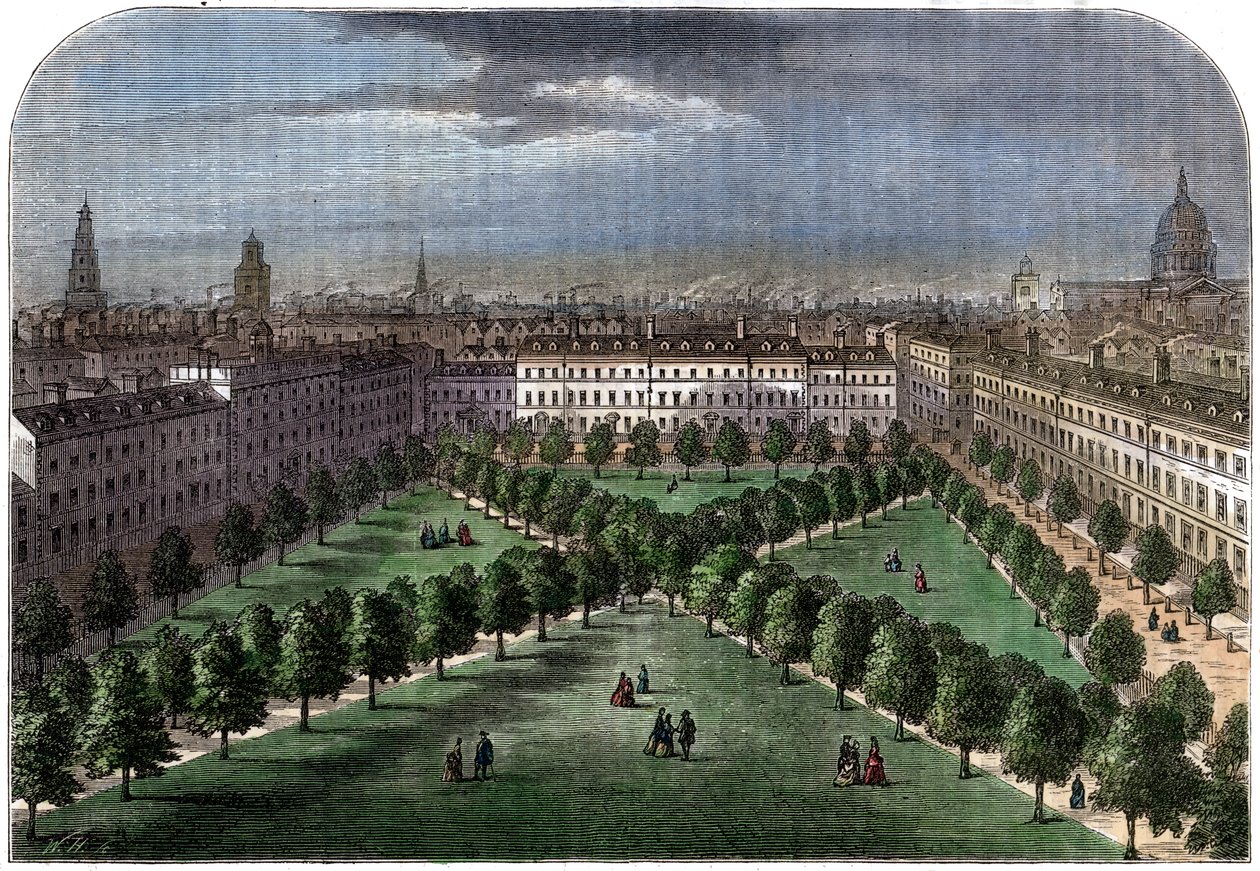 Charterhouse Square, 1800-tallet av Unbekannt