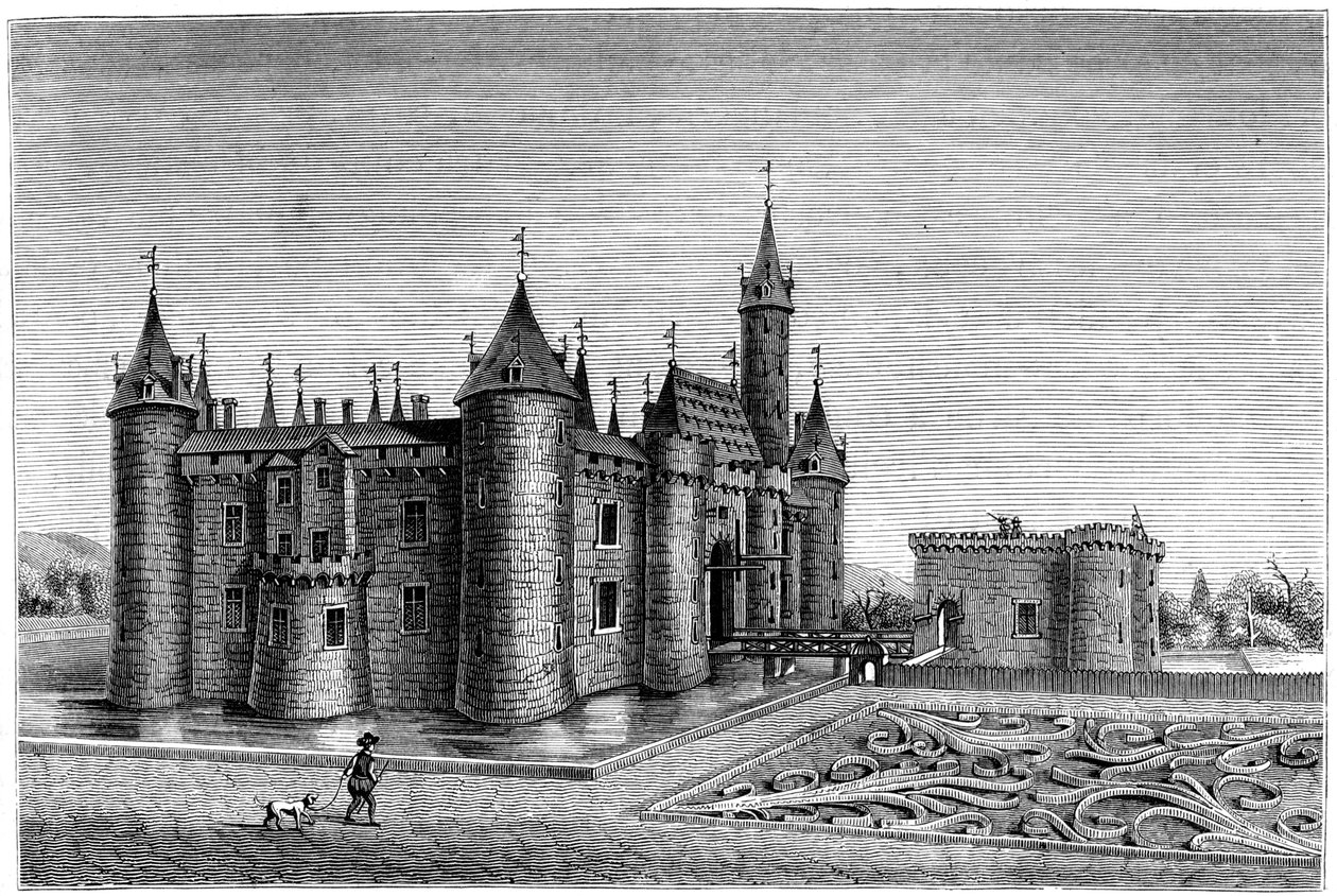 Chateau de Marcoussis, Paris, Frankrike, 1600-tallet 1849 av Unbekannt