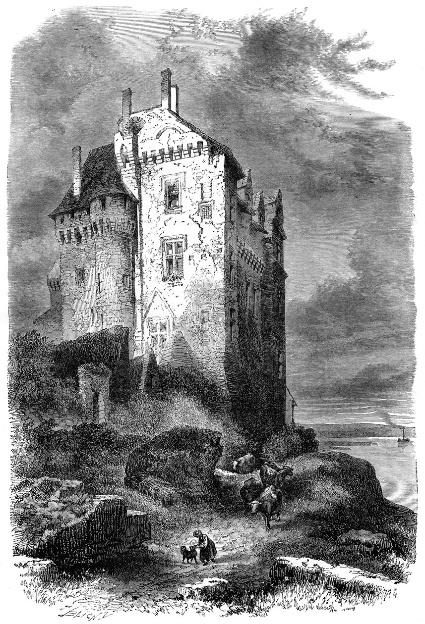 Chateau de Montsoreau, Frankrike, 1400-tallet 1882-1884 av Unbekannt