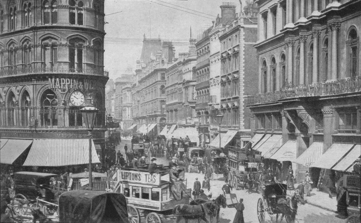 Billig side fra Mansion House, City of London, c1900 1901 av Unbekannt