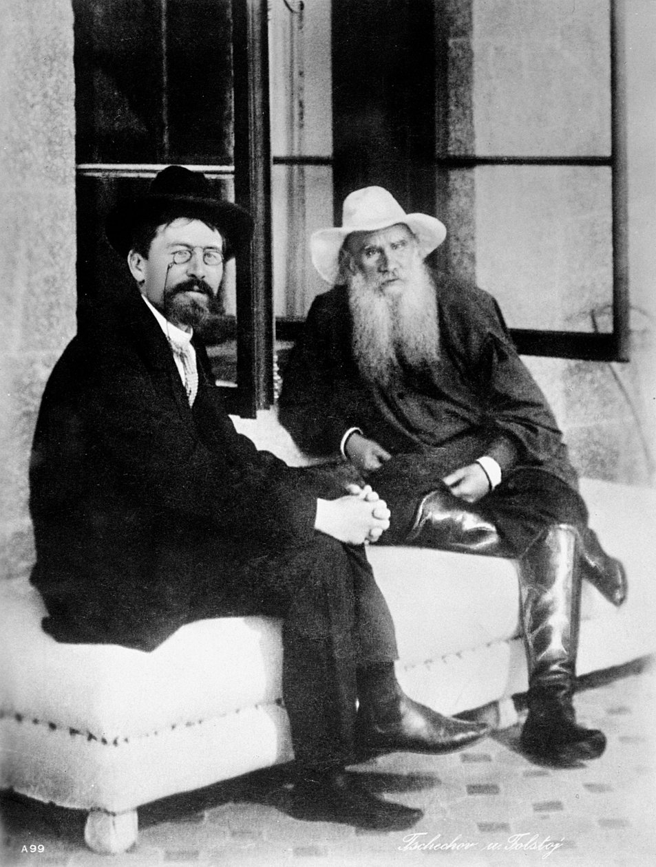 Tsjekhov og Tolstoj, slutten av 1800-tallet av Unbekannt