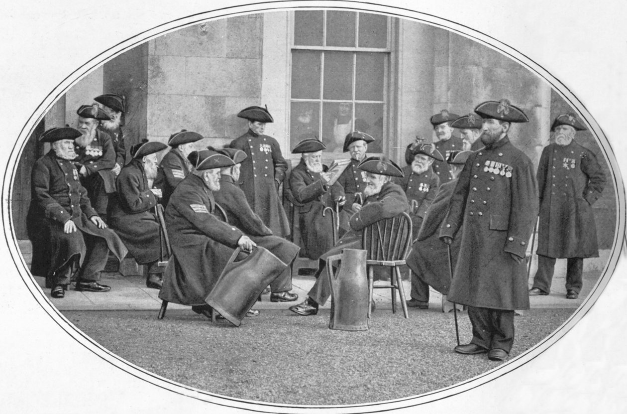 Chelsea Pensjonister med svarte knekt, London, c1901 1901 av Unbekannt