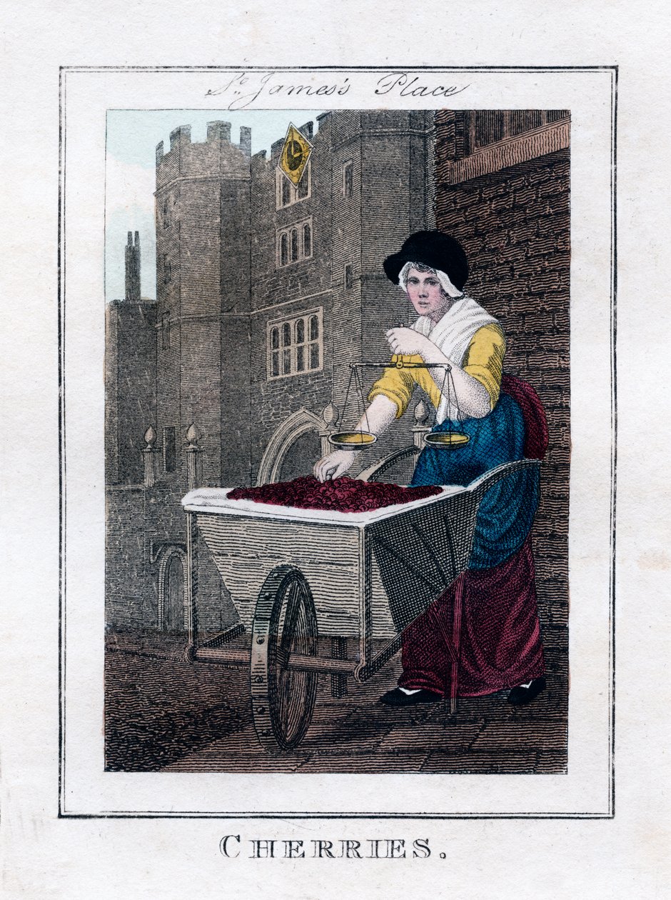 Kirsebær, St James Palace, London, 1805 av Unbekannt