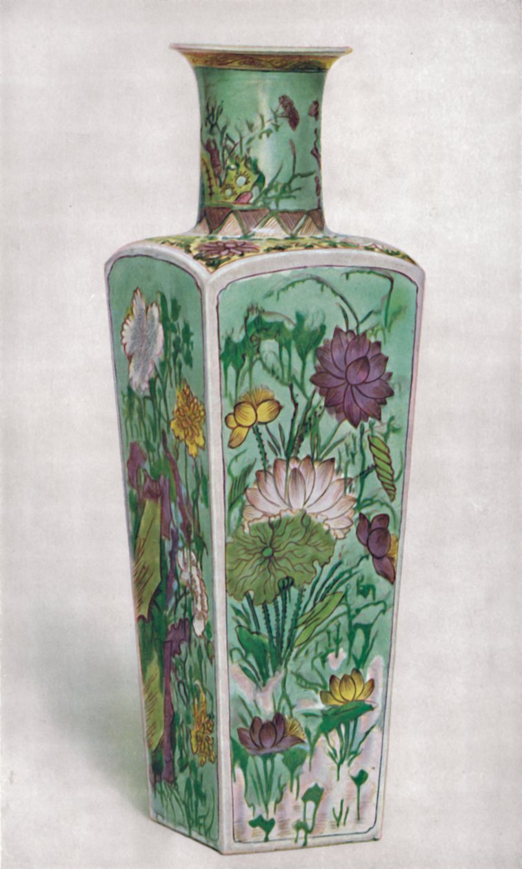 Kinesisk klubbformet vase. KAng Hsi-perioden, 1661-1722, 1928 av Unbekannt