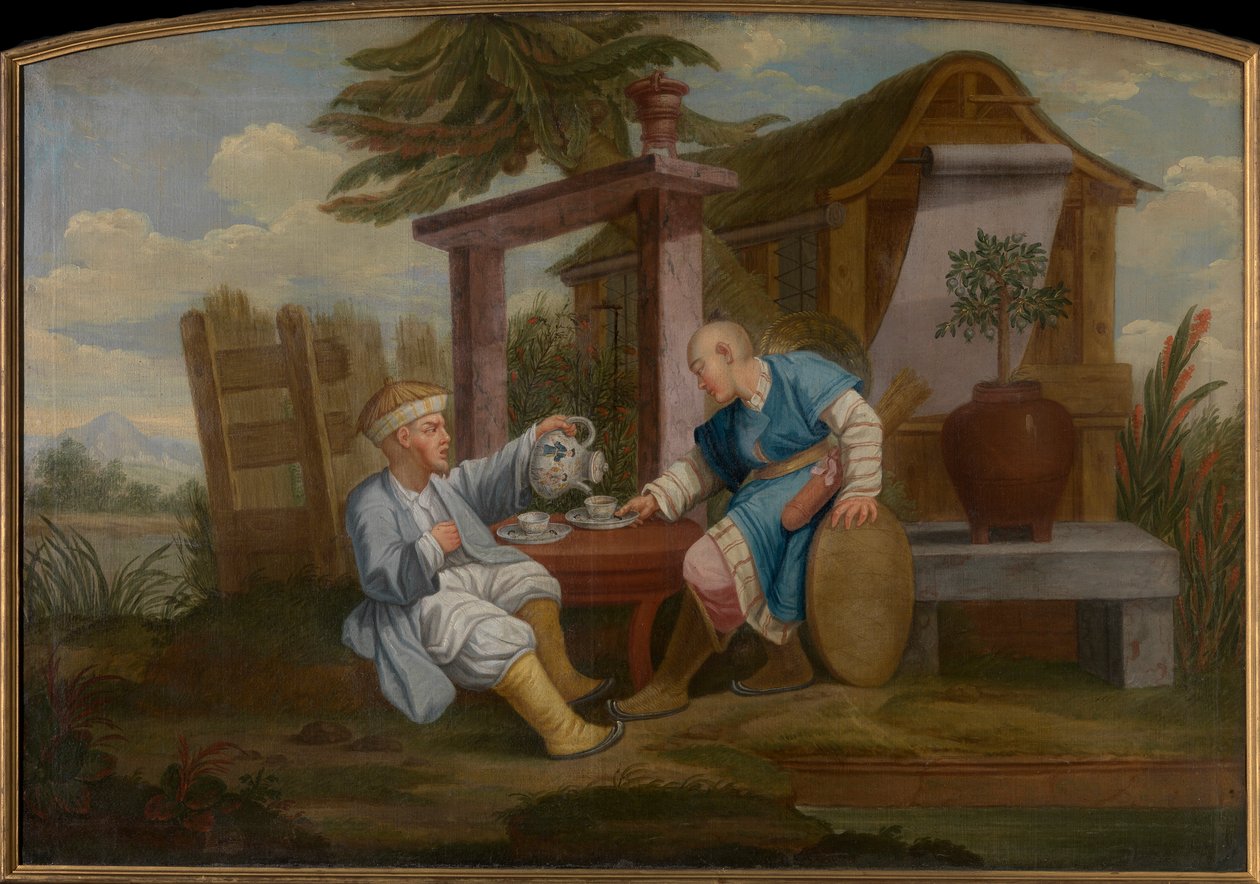 Chinoiserie, midten av det 18. århundre.. av Unbekannt