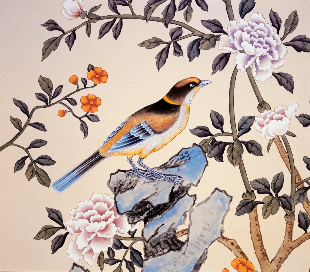 Chinoiserie tapet, Marble Hill House, Twickenham, Richmond-upon-Thames, London, c2007 av Unbekannt