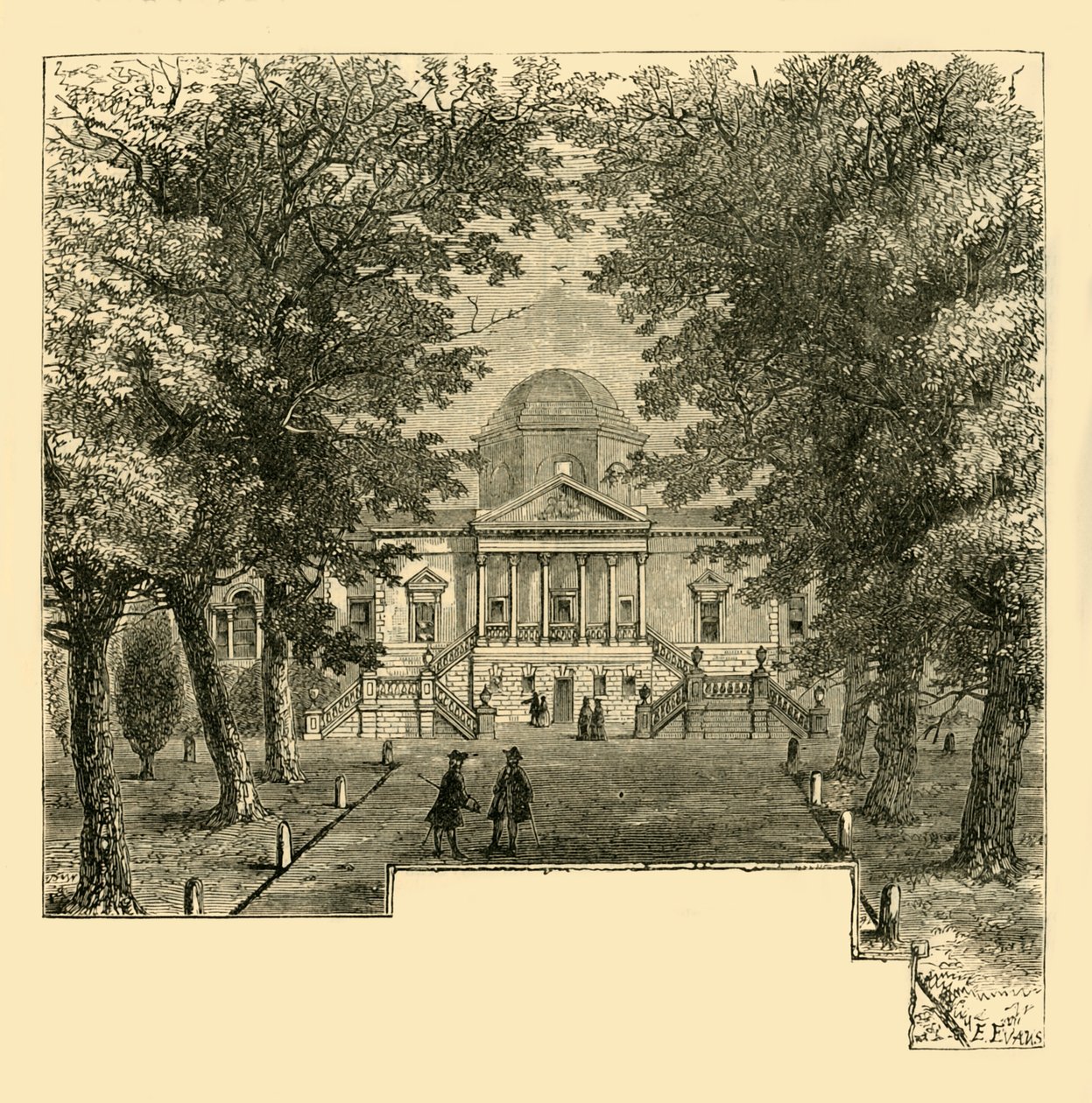 Chiswick House, i 1763, c1878. av Unbekannt