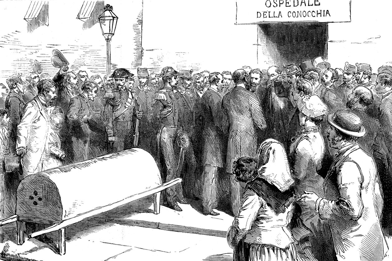 Koleraepidemi i Napoli av Unbekannt