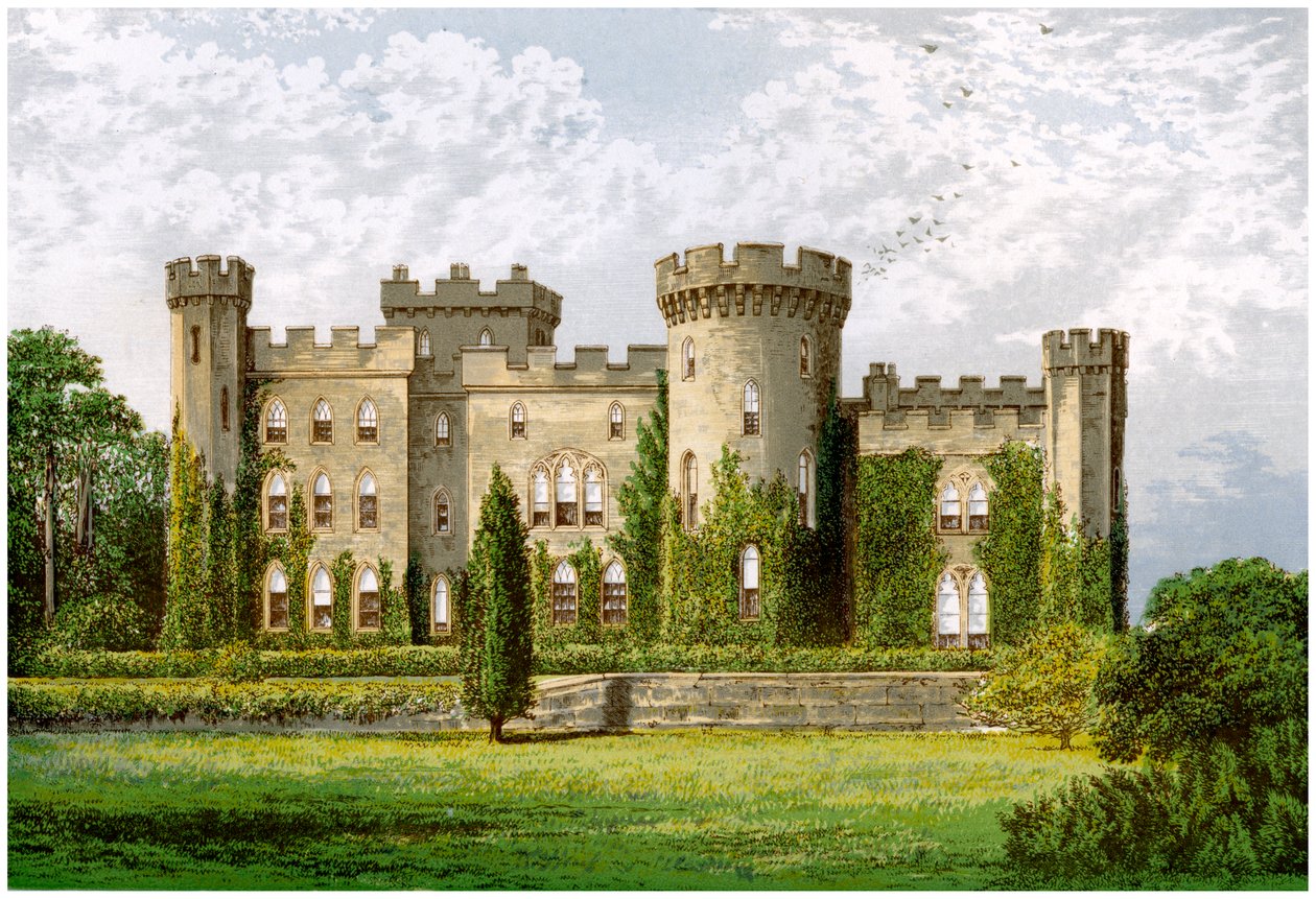 Cholmondeley Castle, Cheshire, hjemmet til Marquis of Cholmondeley, c1880 av Unbekannt