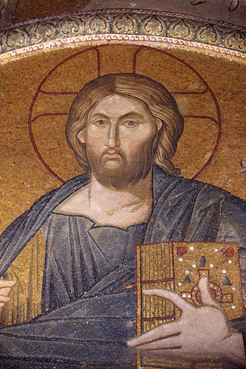 Chora kirkemuseum: Jesus Pantocrator mosaikk Istanbul Tyrkia av Unbekannt