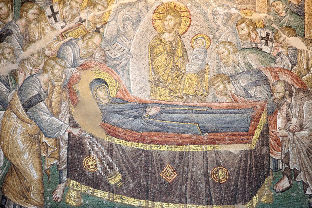 Chora kirkemuseum: Jomfrumosaikkens død (Coimesis) Istanbul Turquie av Unbekannt