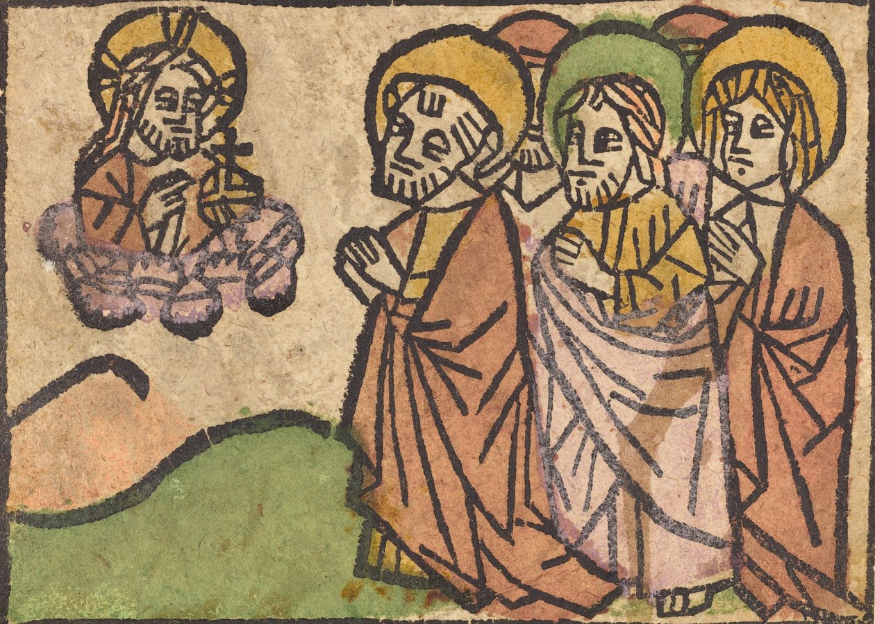 Kristus viser seg for apostlene, ca. 14601470. av Unbekannt