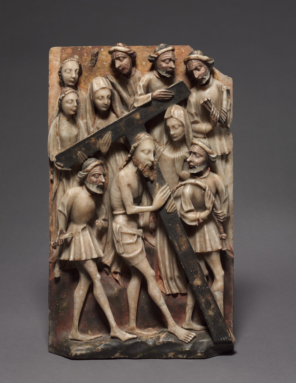 Kristus bærer korspanelet fra en altertavle, 1400-tallet. av Unbekannt