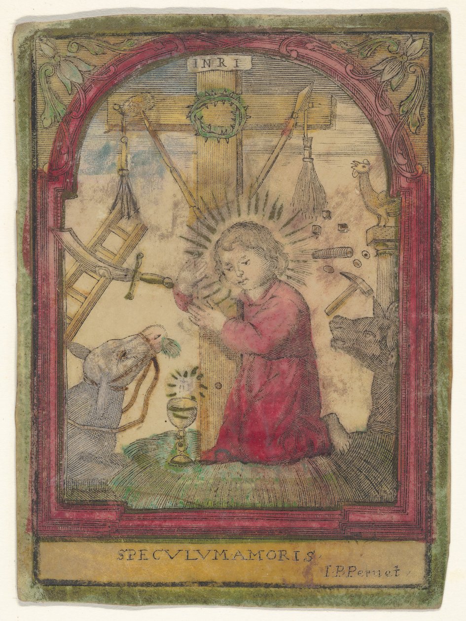 Kristusbarn med lidenskapens instrumenter, ca. 1550-1650. av Unbekannt