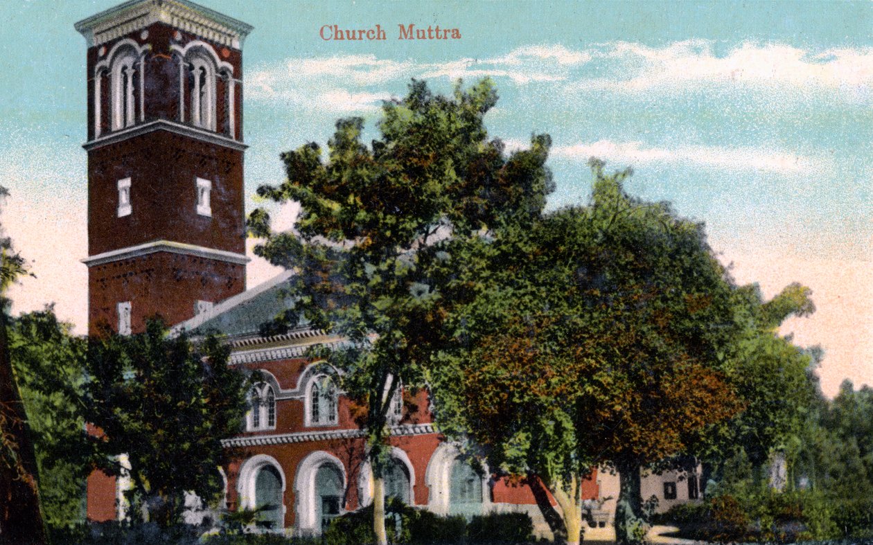 Christ Church, Muttra, India, 1900-tallet av Unbekannt