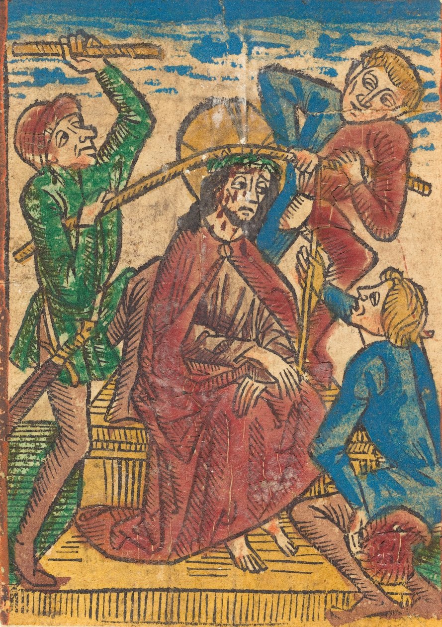 Kristus kronet med torner, ca. 1490. av Unbekannt
