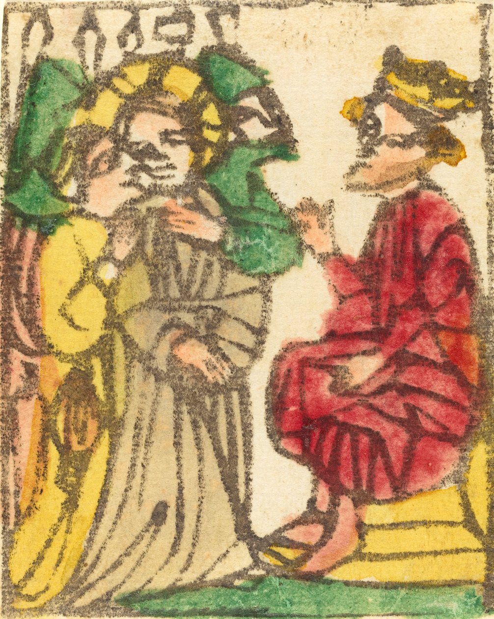 Kristus før Herodes, sannsynligvis 14251450. av Unbekannt