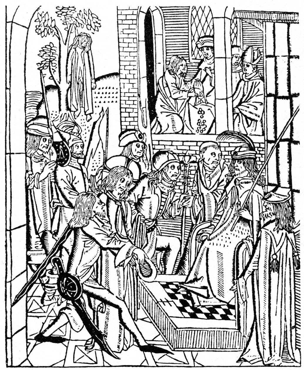 Kristus før Pilatus, 1488 1964 av Unbekannt
