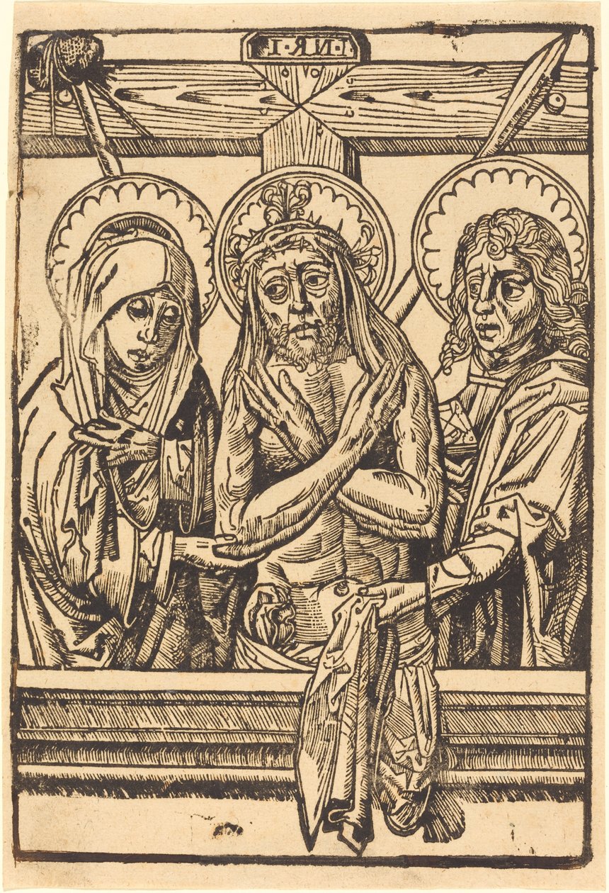 Kristus mellom Maria og Johannes, 14801500. av Unbekannt