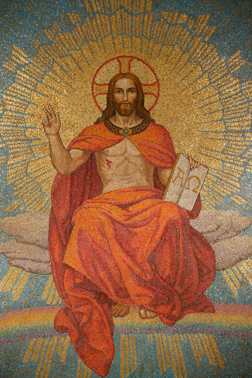 Kristus i Majestet - Church of St - Alphonsus Liguori, Roma, Italia av Unbekannt