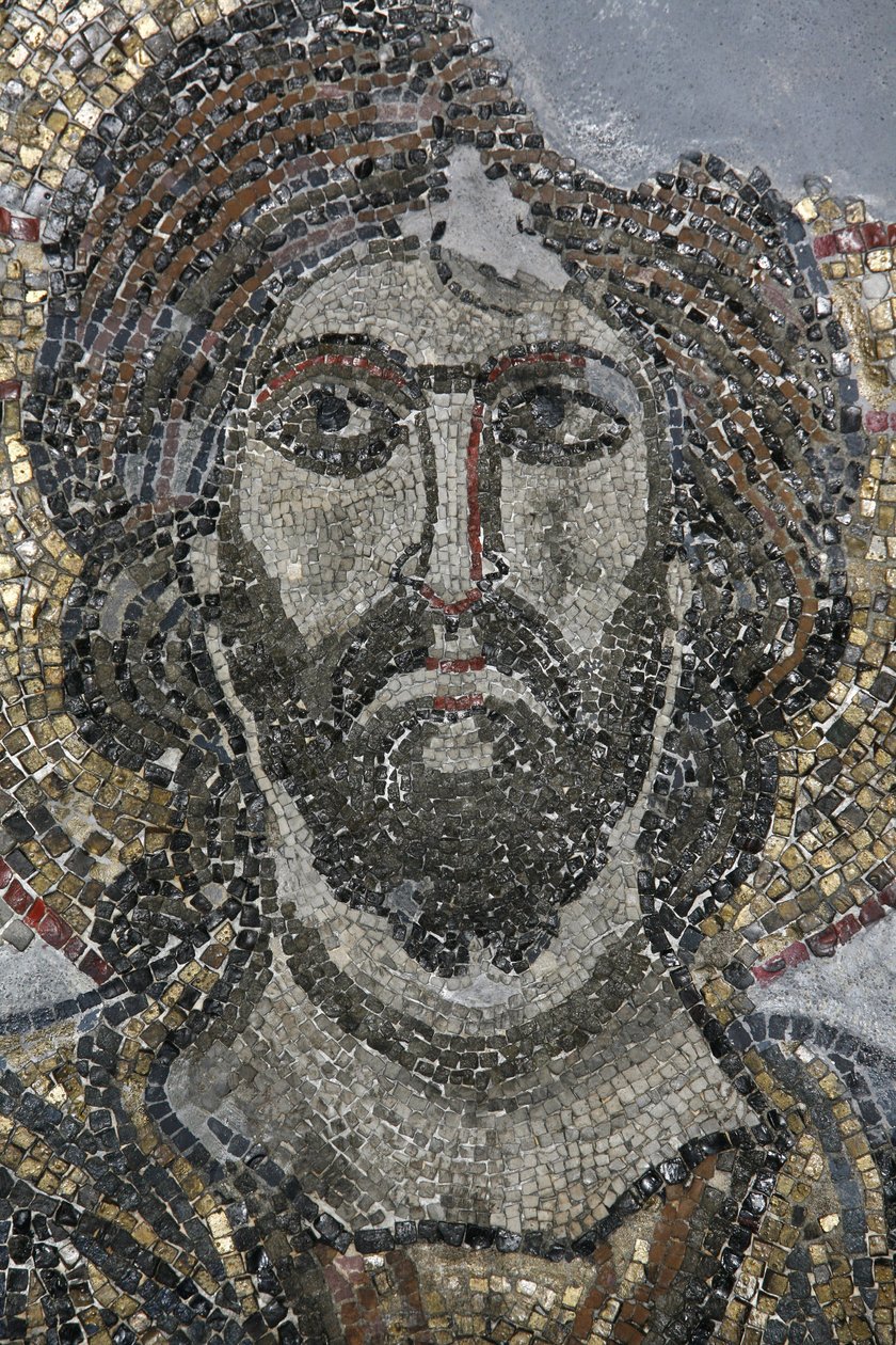 Kristusmosaikk i Golgata-kapellet ved Den hellige gravs kirke, Jerusalem, Israel av Unbekannt