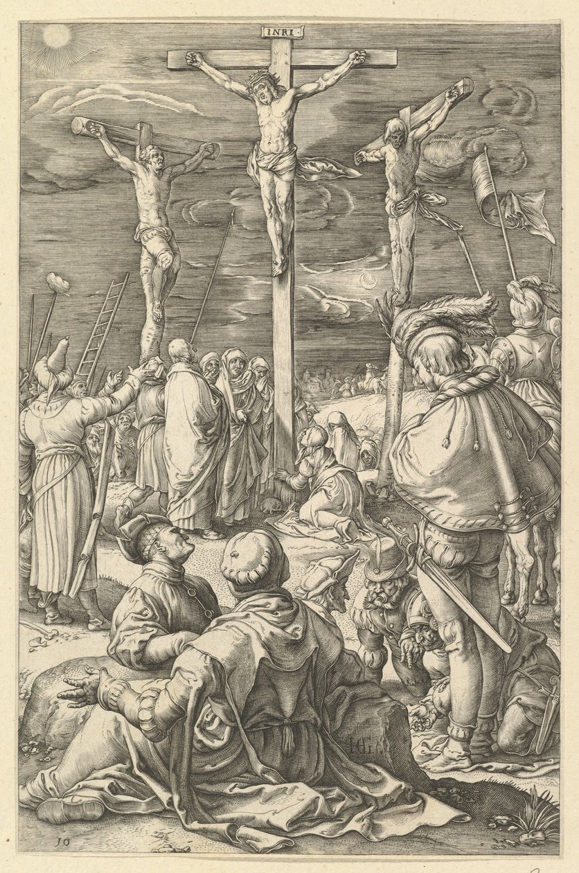 Kristus på korset, fra The Passion of Christ, ca. 1598-1617. av Unbekannt