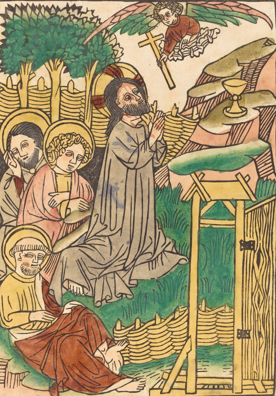 Kristus på Oljeberget, ca. 14501460. av Unbekannt