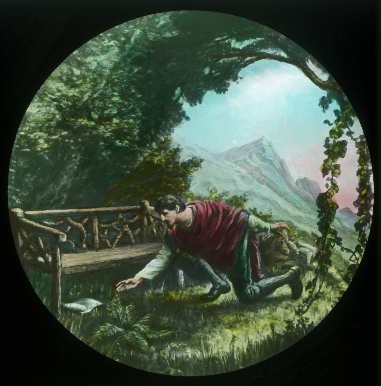 Christian kommer tilbake og finner rullen, c1910. av Unbekannt