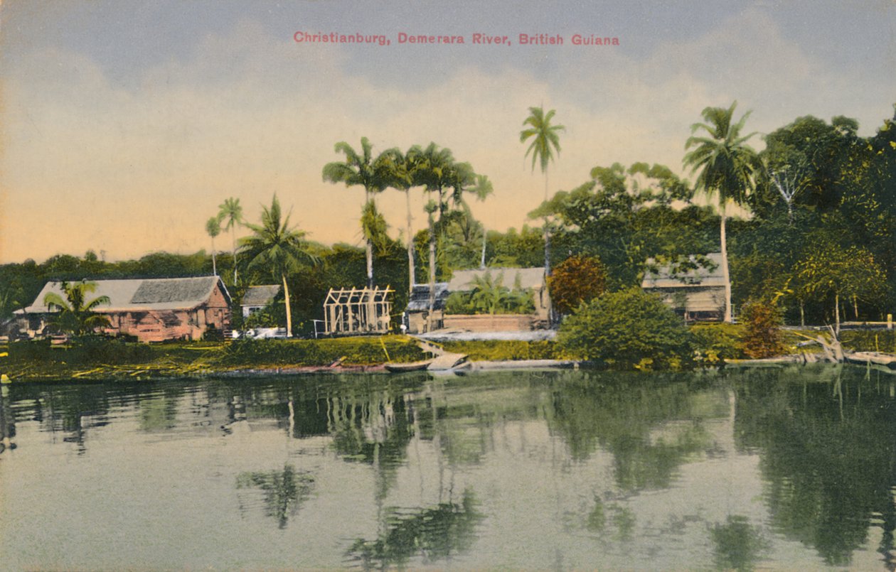 Christianburg, Demerara-elven, Britisk Guyana, tidlig på 1900-tallet. av Unbekannt
